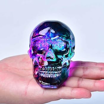 Amazon.com: FZBHRO Crystal Skull Head Statues Skull